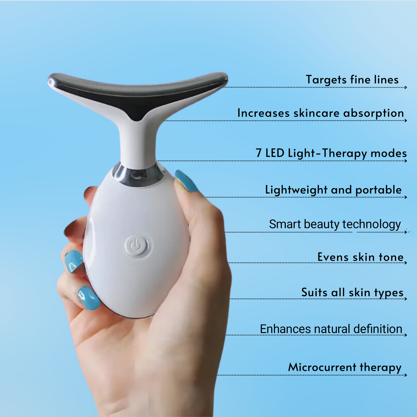 7-in-1 Electric Gua Sha Face Lifter | EMS & LED Skin Tightening Tool